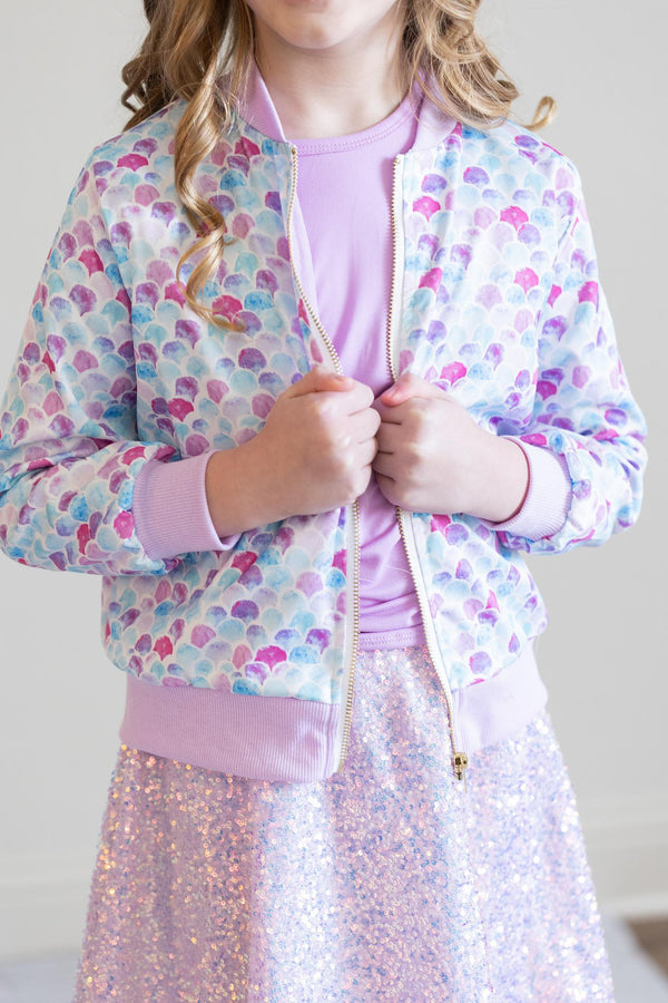 mermaid-scales-satin-jacket Mila &  Rose - Sophia's Style-Mermaid Scales Satin Jacket-2T--1